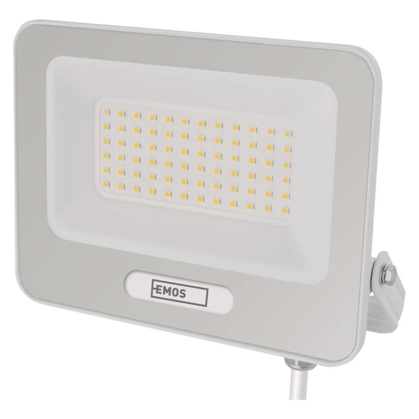 LED reflektor GLARO 50W, biely, IP65, 5000 lm, neutrálna biela