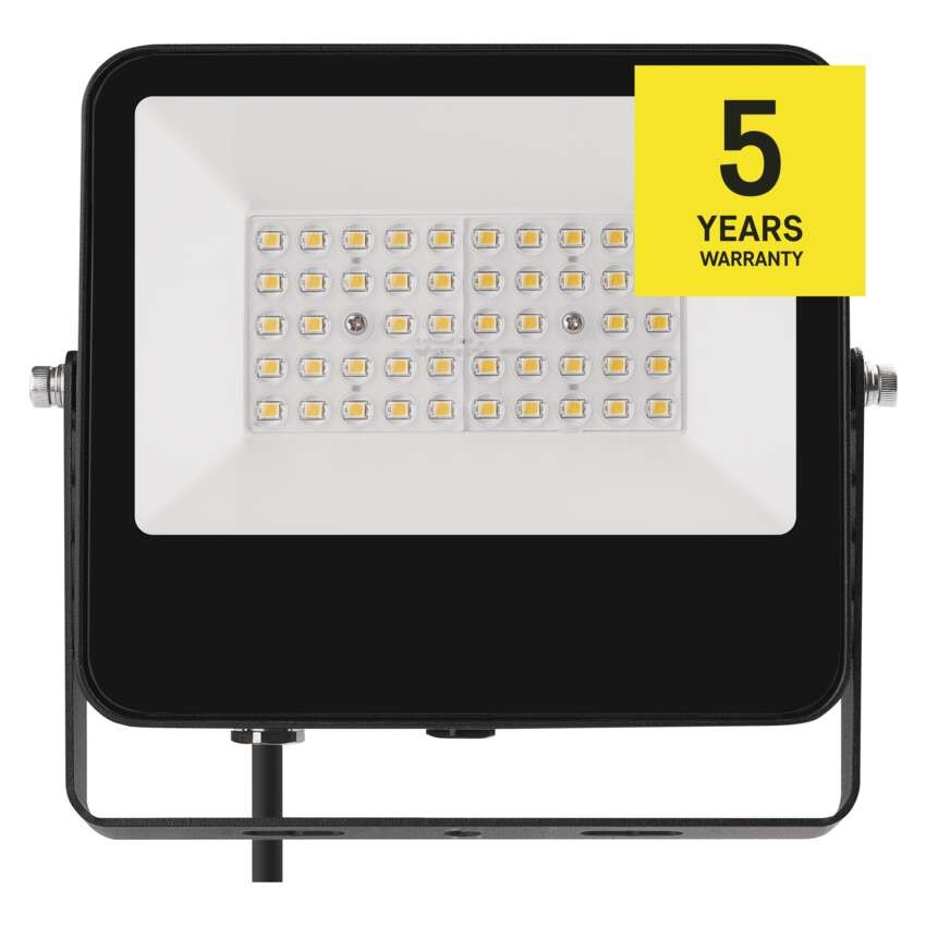 LED reflektor AVENO čierny, 30W neutrálna biela