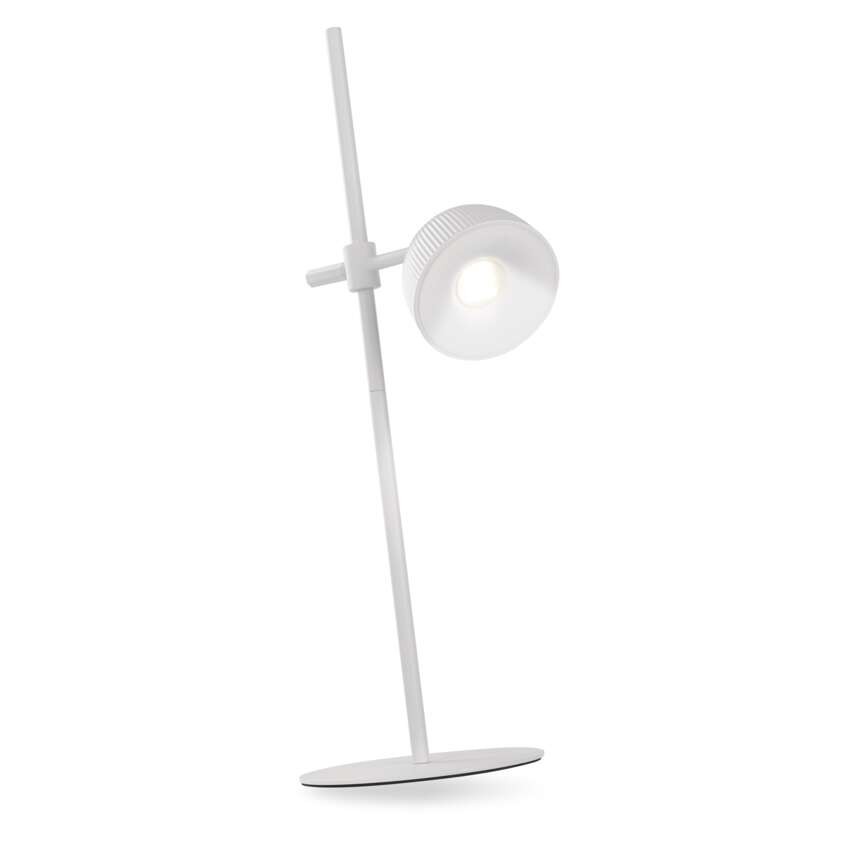 LED stolná lampa SOPHIE, dobíjacia, biela