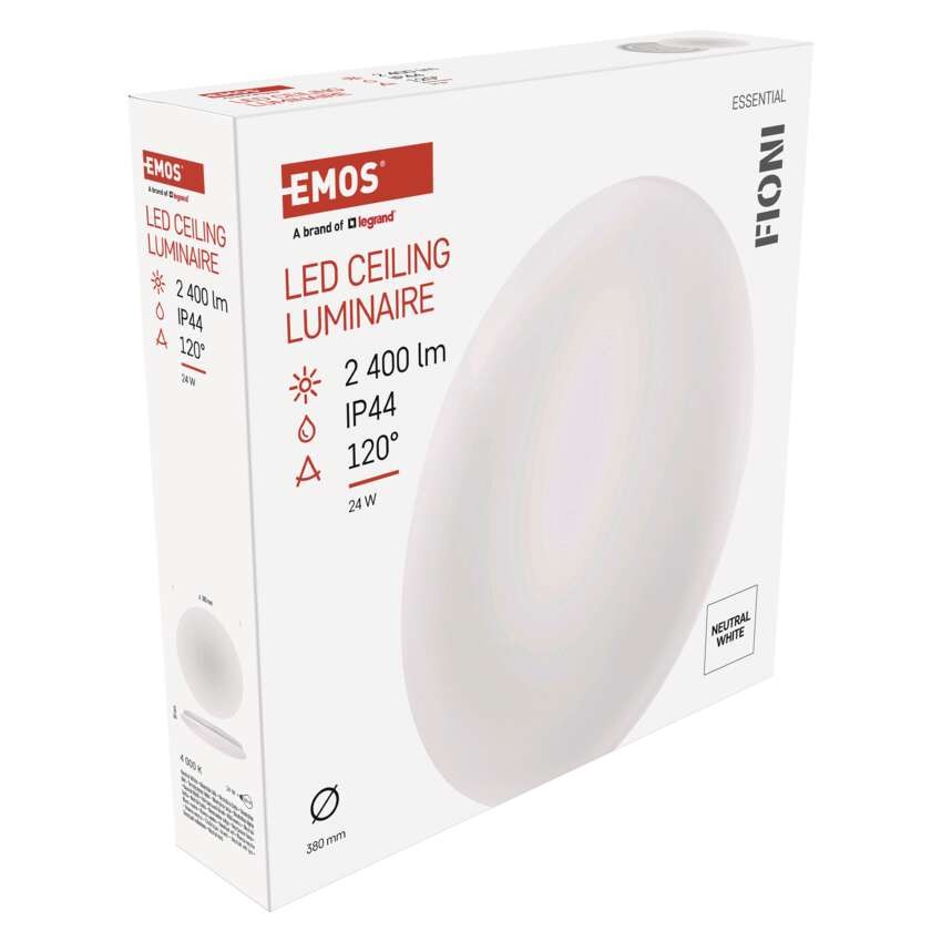 LED Deckenleuchte FIONI, rund, weiss 24W neutralweiss, IP44