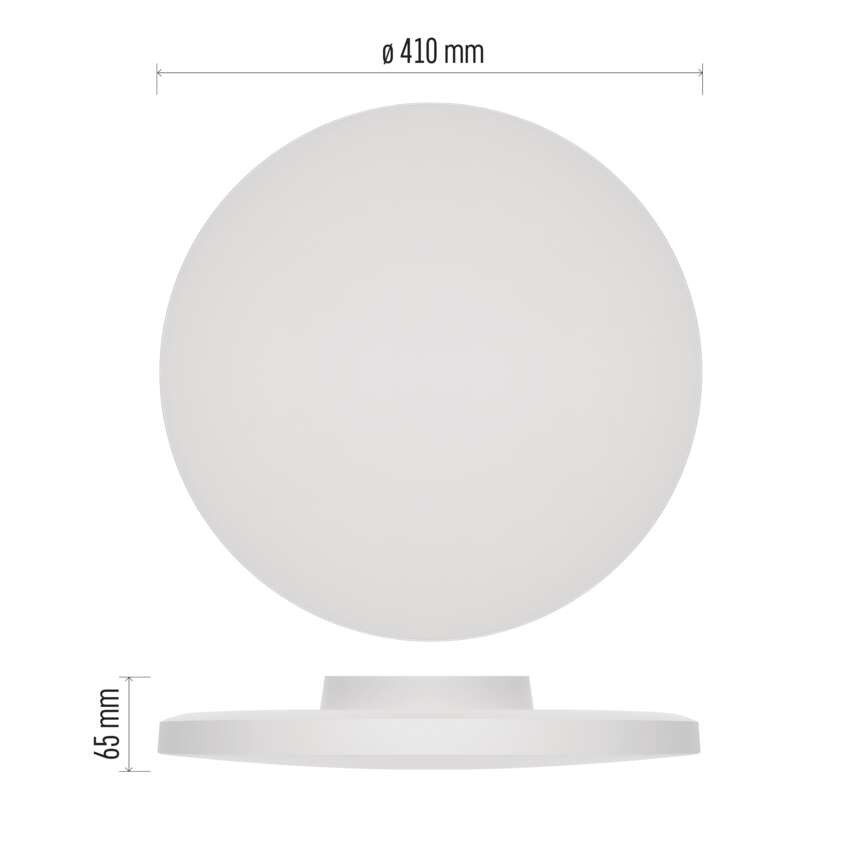 LED-Anbauleuchte DIONI rund, weiß, 32W, mit Farbtemperatur-Änderung
