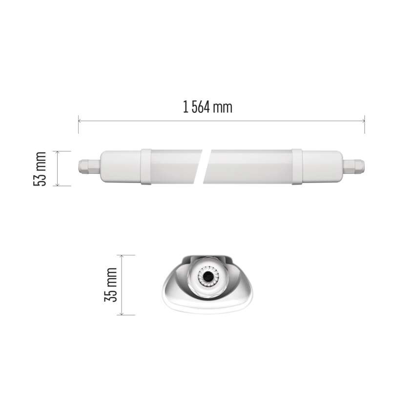 LED-valgusti, tolmukindel, DUSTY 45 W, neutraalne valge, IP65