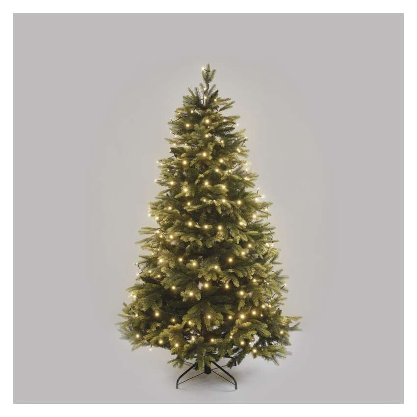 LED Weihnachtliche Lichterkette, 24 m, Außen/Innen, warmweiß, Programme, Timer