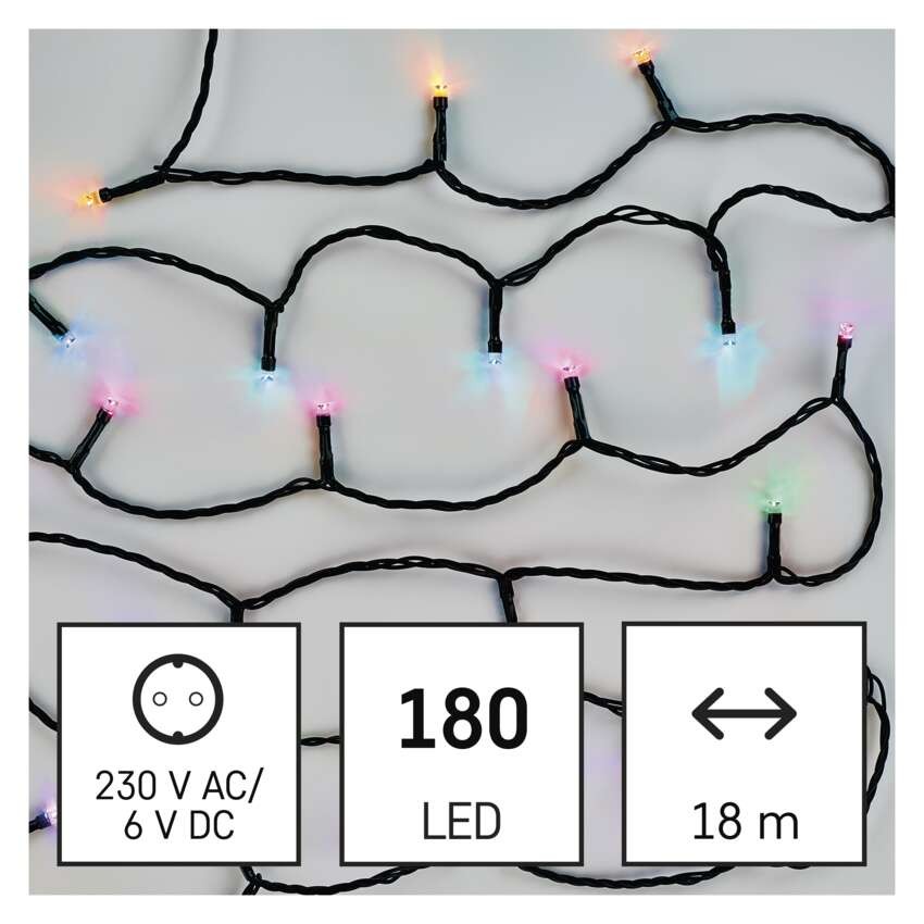 GoSmart LED božična veriga, 18 m, zunanja in notranja, RGB, programi, časovnik, WiFi