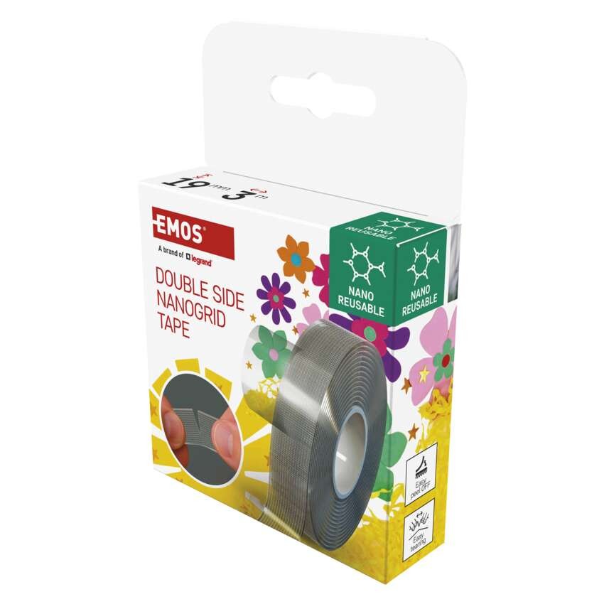  Dvostranski NANOGRID trak 19 mm / 3 m, prozoren