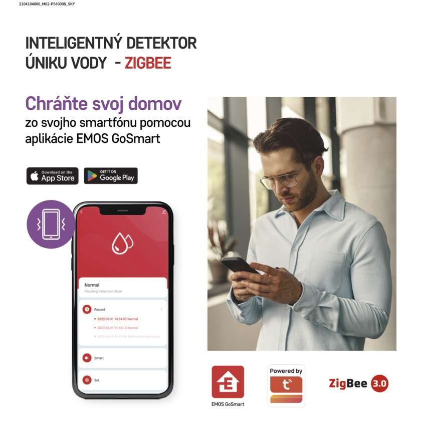 GoSmart Detektor úniku vody P56000S ZigBee
