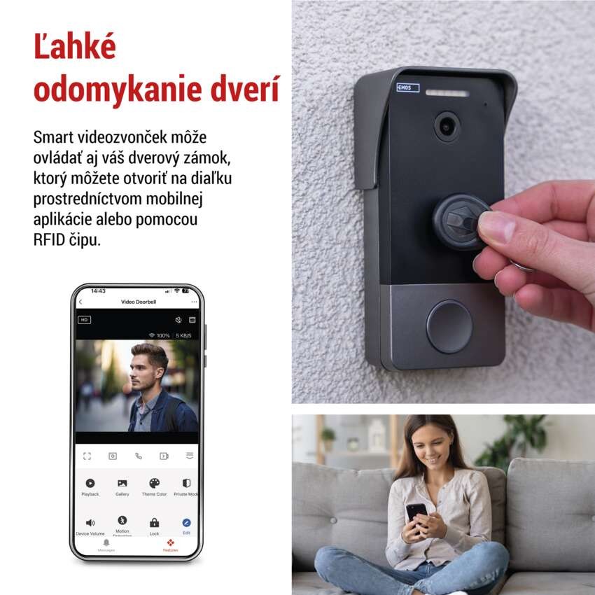GoSmart videozvonček IP-20PoE