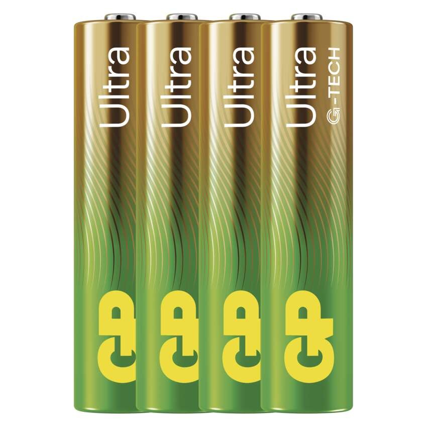 Alkalická baterie GP Ultra AAA (LR03), 4 ks