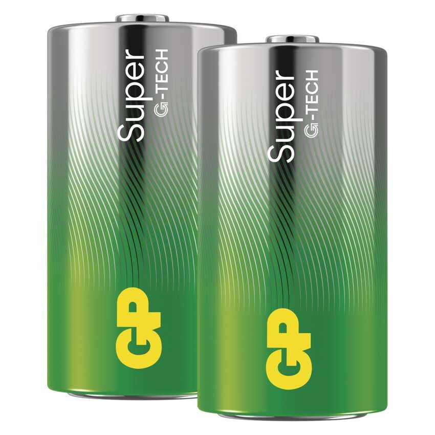 Alkalická baterie GP Super C (LR14), 2 ks