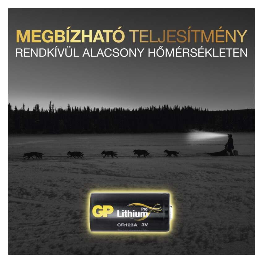 GP Lítium elem CR123A 4db/bliszter