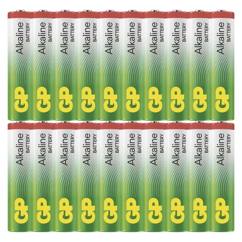Alkalická baterie GP Alkaline AAA (LR03), 20 ks