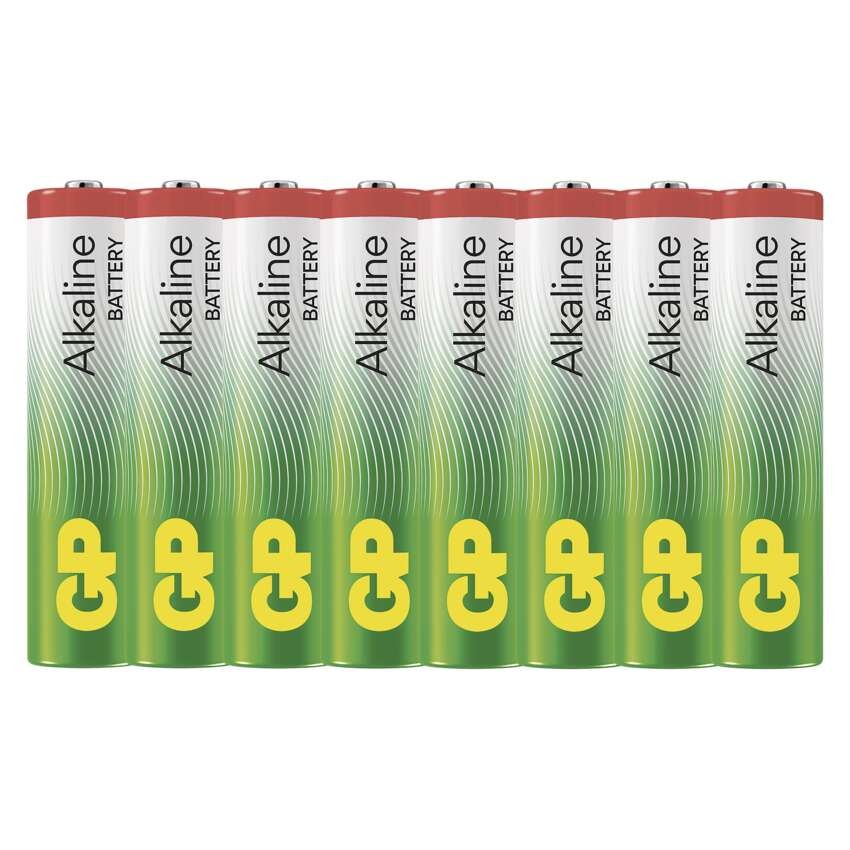 Alkalická baterie GP Alkaline AAA (LR03), 8 ks