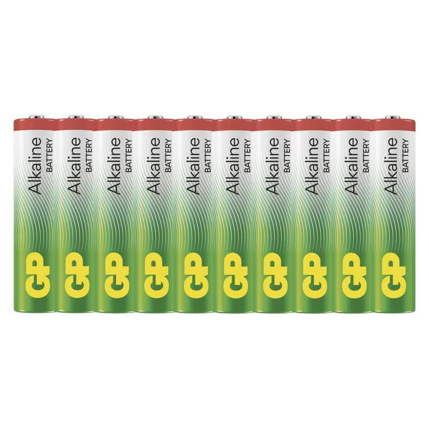 Alkalická baterie GP Alkaline AAA (LR03), 10 ks