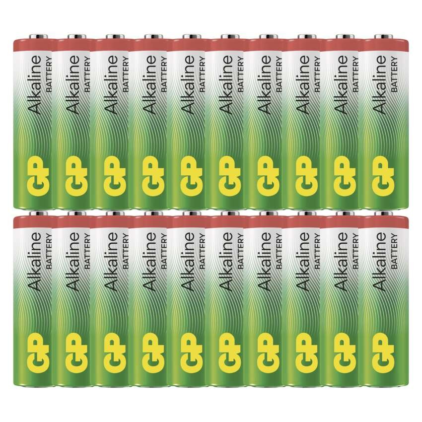 Alkalická batéria GP Alkaline LR6 (AA), 20 ks