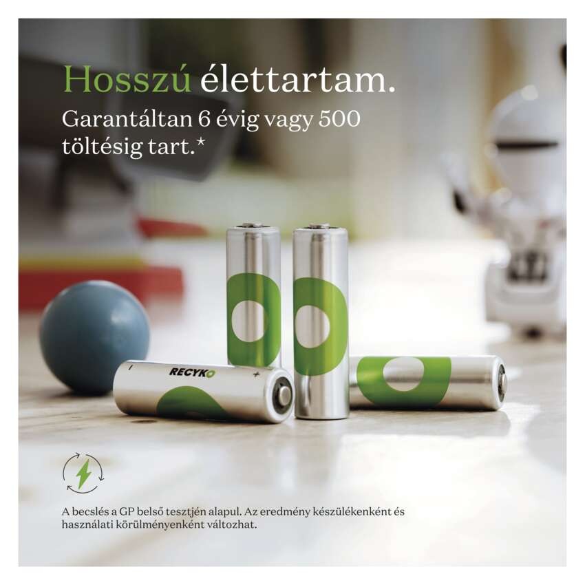 GP ReCyko NiMH Akkumulátor HR03 (AAA) 950mAh 4db