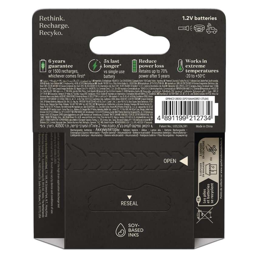 Nabíjecí baterie GP ReCyko Pro Professional AA (HR6), 4 ks