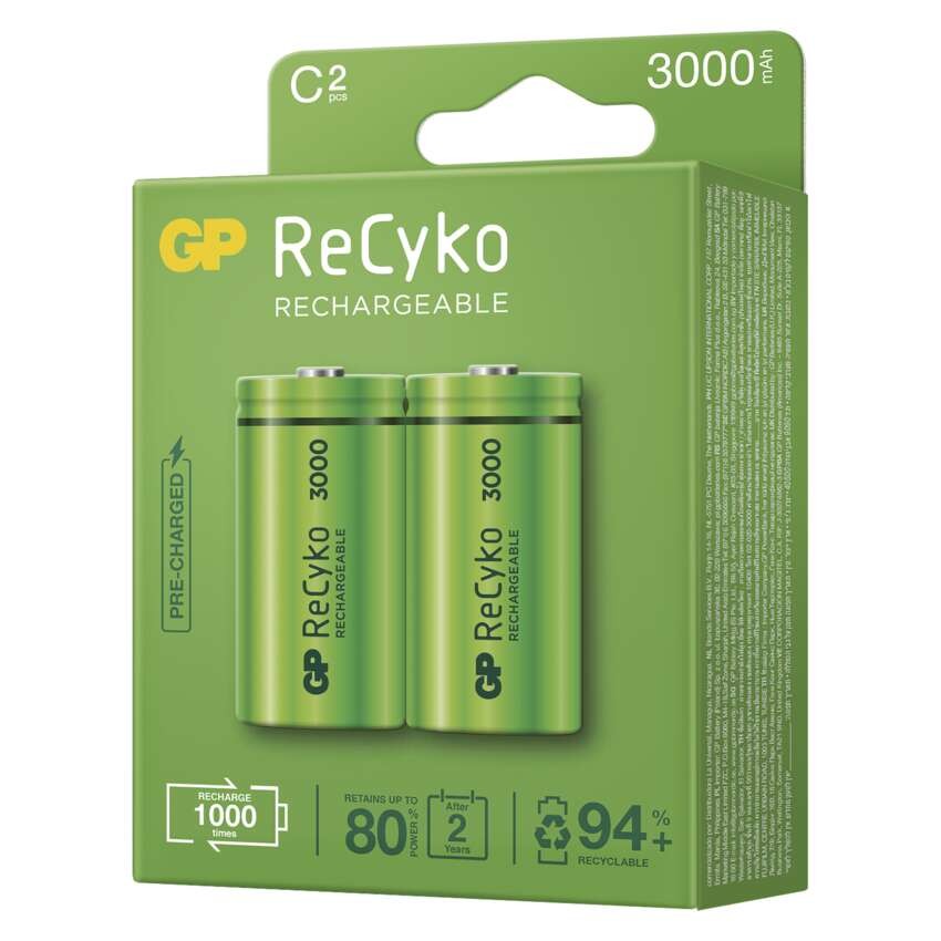 Nabíjecí baterie GP ReCyko 3000 C (HR14), 2 ks