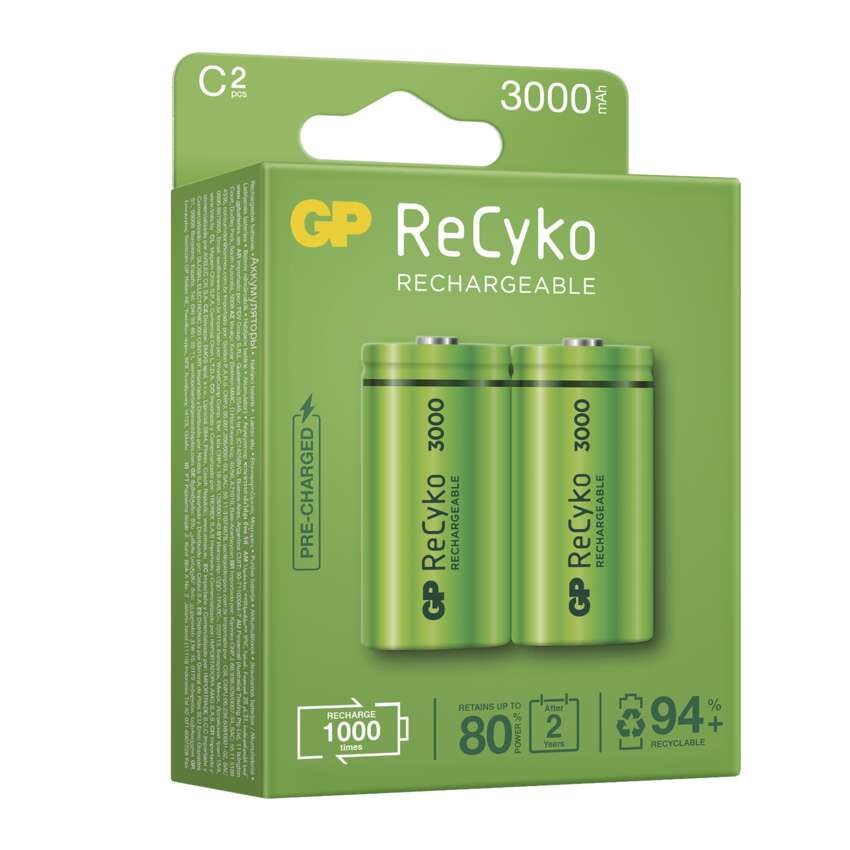 Nabíjecí baterie GP ReCyko 3000 C (HR14), 2 ks
