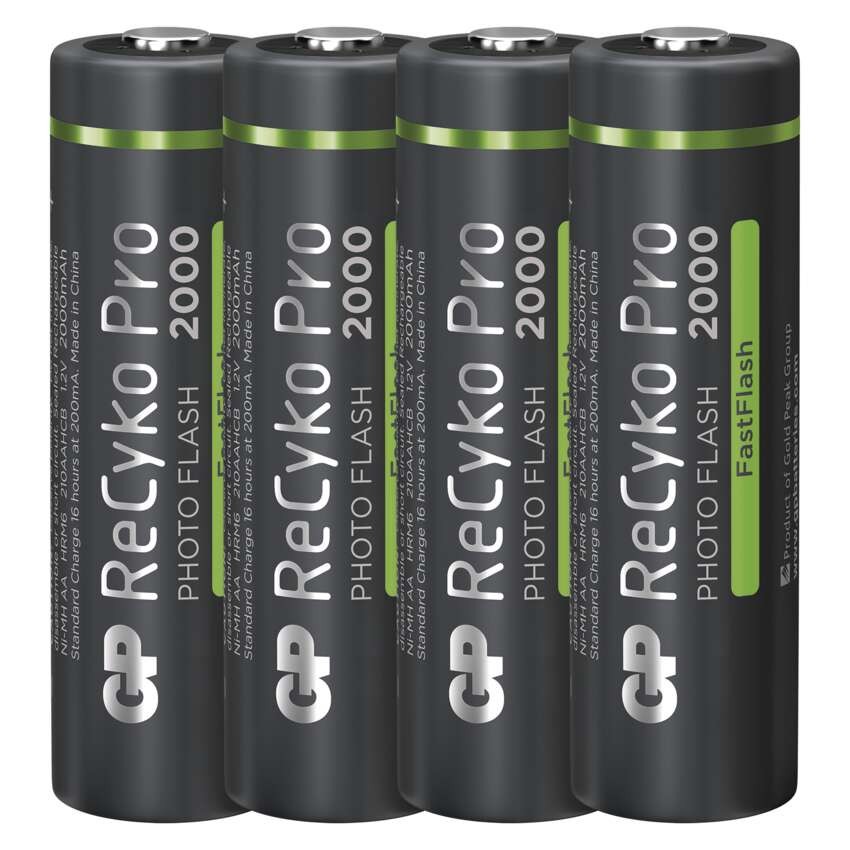 GP ReCyko Pro Photo Flash NiMH Akkumulátor HR6 (AA) 2000mAh 4db