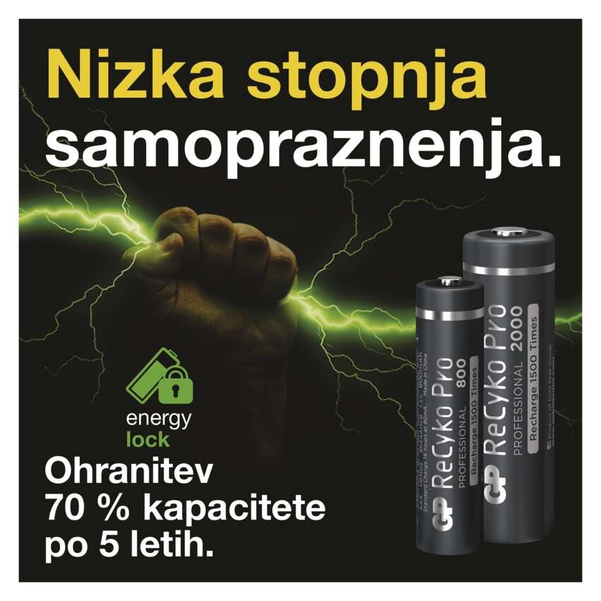 Polnilna baterija GP ReCyko Pro Professional HR6 (AA)