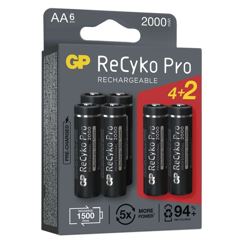 Polnilna baterija GP ReCyko Pro Professional HR6 (AA)