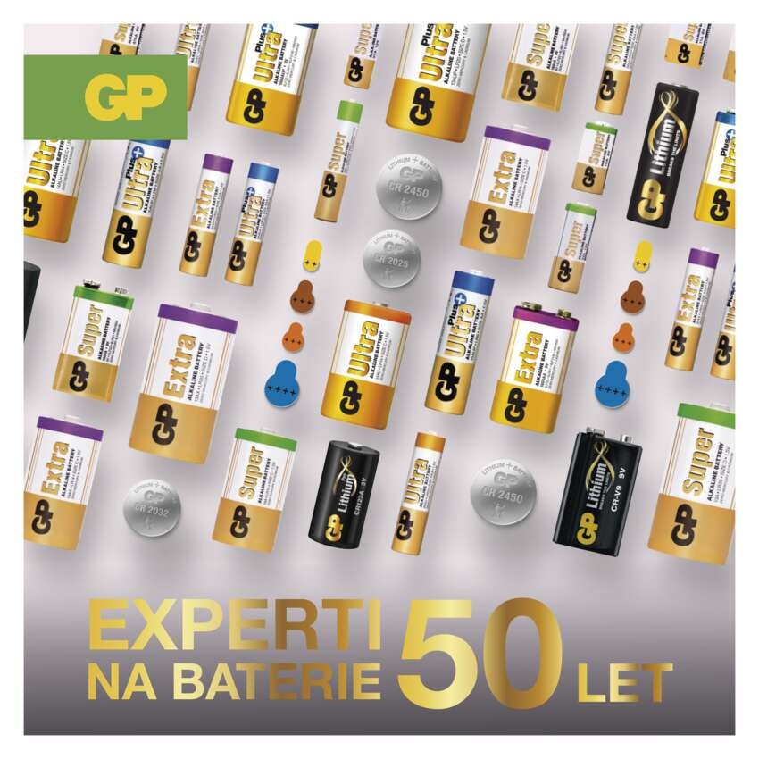 GP lithiová knoflíková baterie CR1025, 1 ks