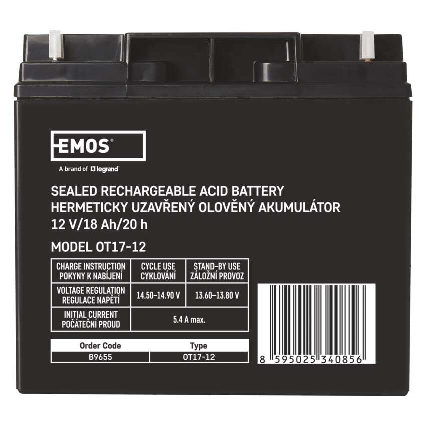 EMOS Ólomakkumulátor 12V 18Ah