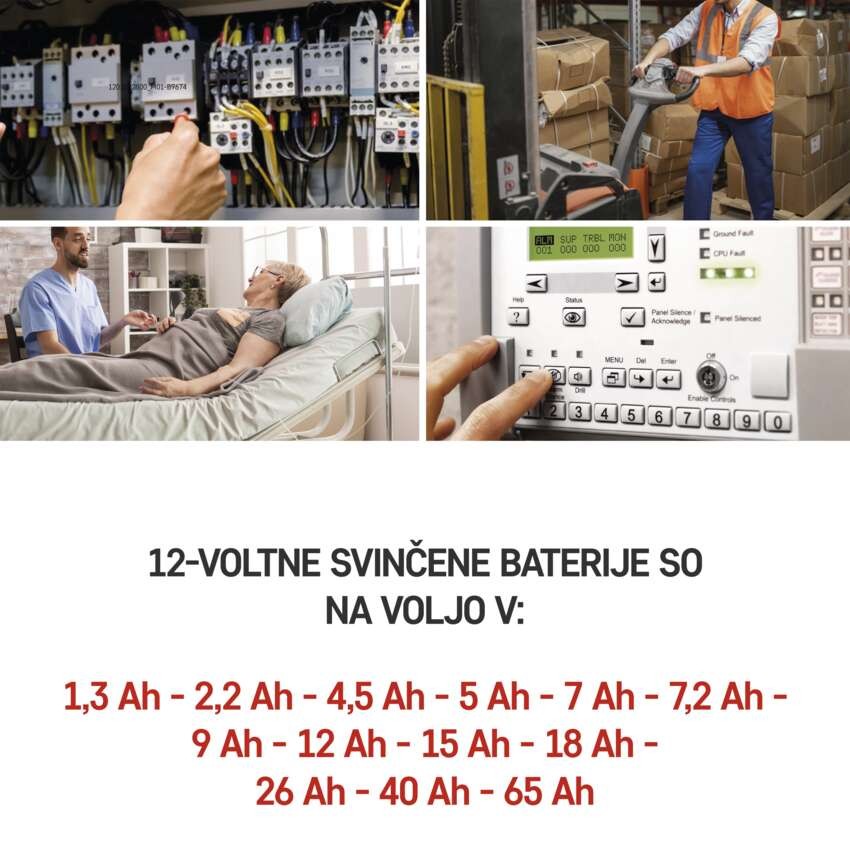 Svinčeni akumulator SLA 12V 7,2AH