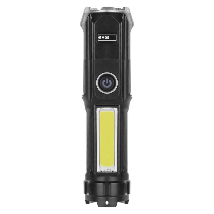 LED-es újratölthető műanyag zseblámpa P3214, 150 lm