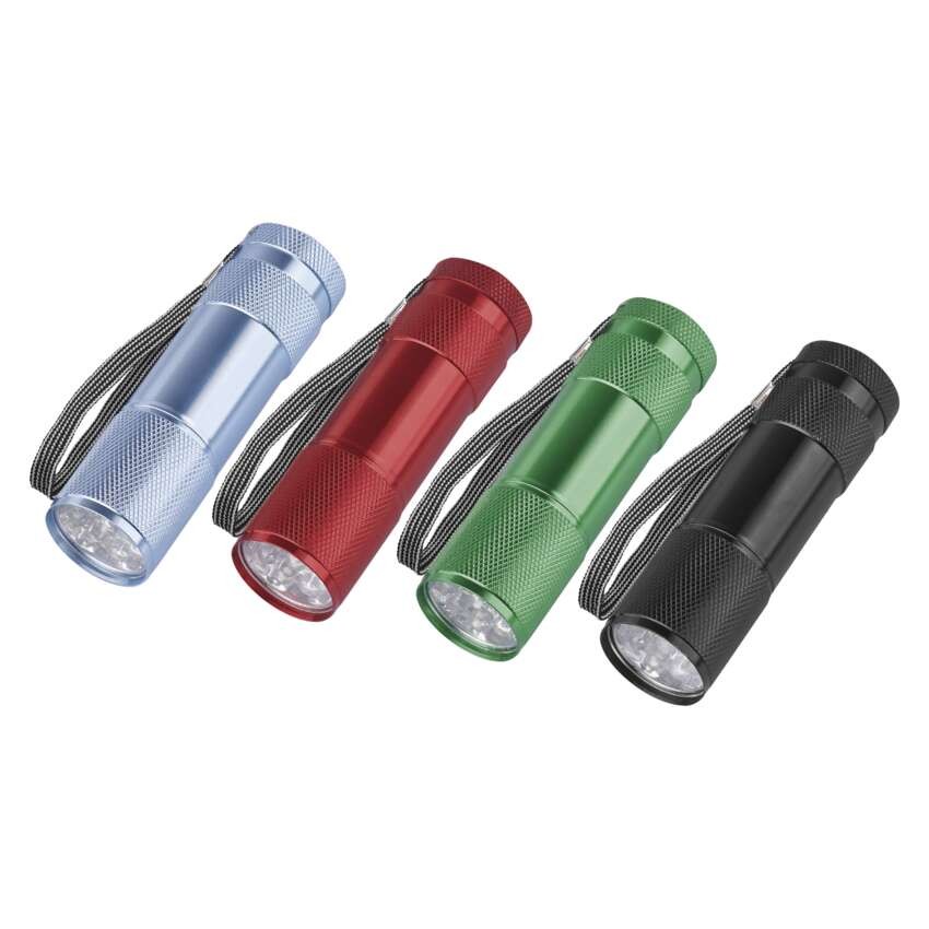 LED ruční kovová svítilna P3848A, 50 lm, 3x AAA, 24 ks, box