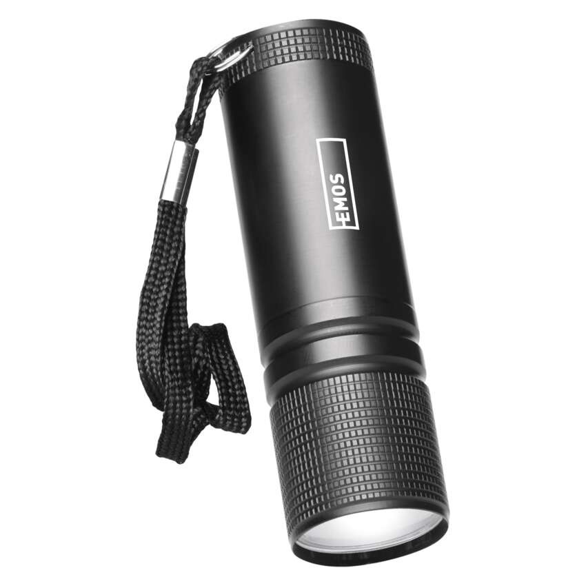 COB LED ruční kovová svítilna P3894, 100 lm, 3x AAA