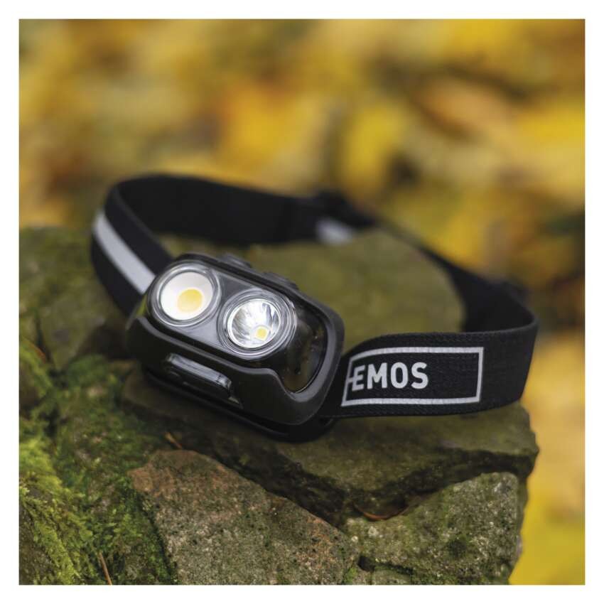 COB LED nabíjacia čelovka P3542, 500lm, 130m, Li-pol 1200mAh