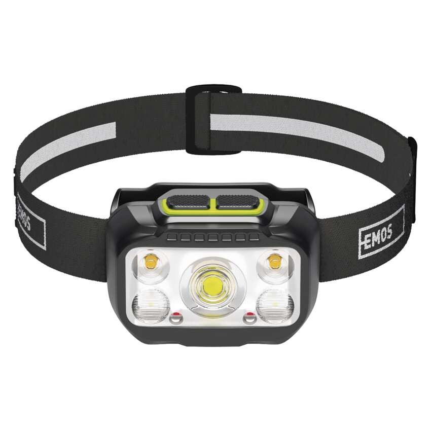 LED nabíjecí čelovka P3546, 550 lm, 110 m, Li-Pol 1000 mAh / 3× AAA