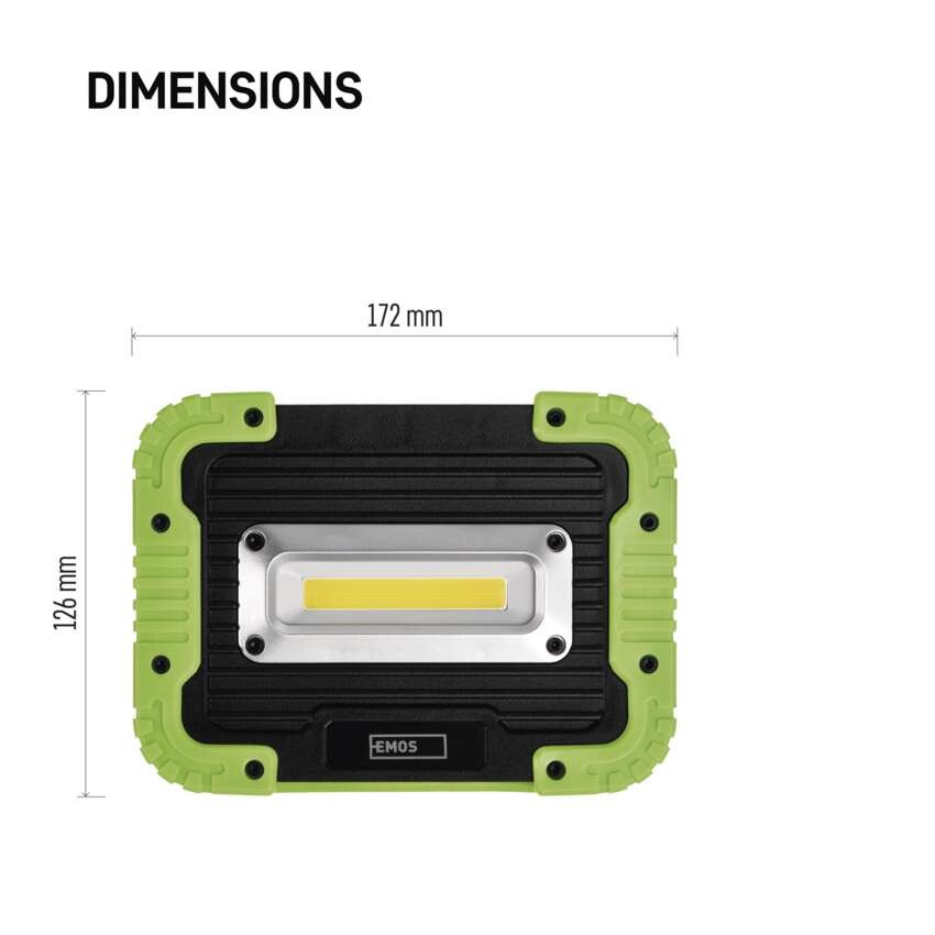COB LED nabíjací pracovný reflektor P4533, 1000 lm, 4400 mAh
