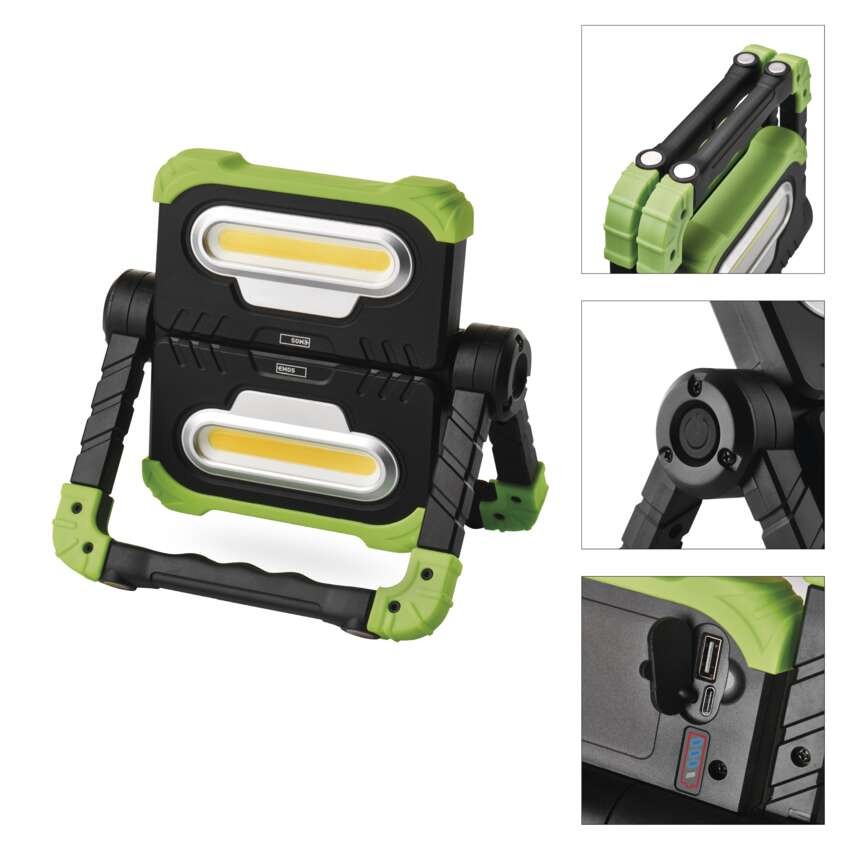 COB LED nabíjací pracovný reflektor P4536, 2000 lm, 8000 mA