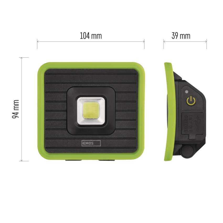 Naświetlacz LED COB, 1000lm powerbank 2200 mAh ładowalnyy