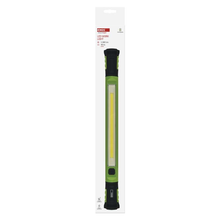 COB LED nabíjecí prac. svítilna P4545, 1000 lm, 2600 mAh