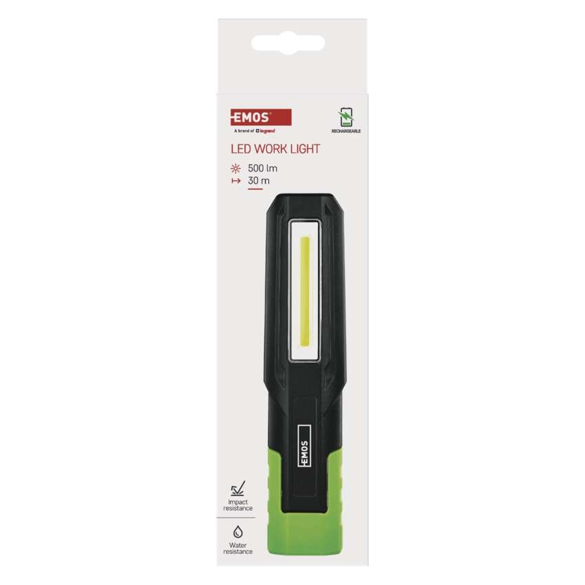COB LED+LED polnilna svetilka P4546, 500 lm, 2000 mAh