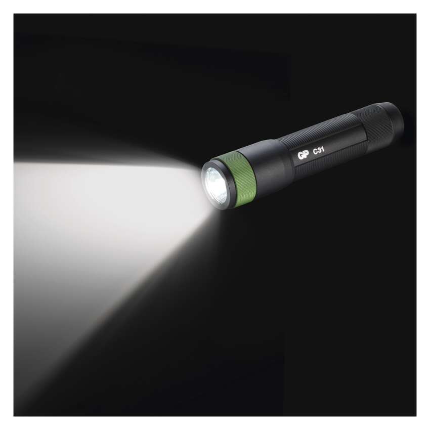 GP LED Zseblámpa C31 + 1× AA GP Ultra elem