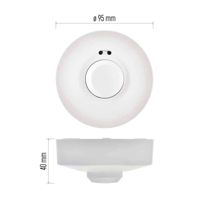 Mikrohullámú érzékelő (mozgásérzékelő) IP20 1200W, fehér