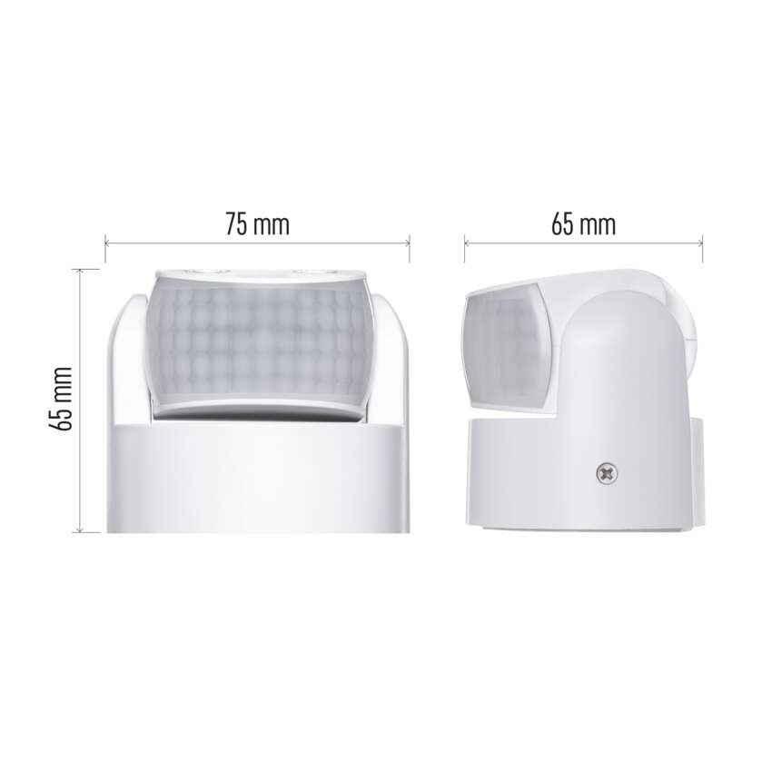PIR senzor (pohybové čidlo) IP65 1200W, bílý