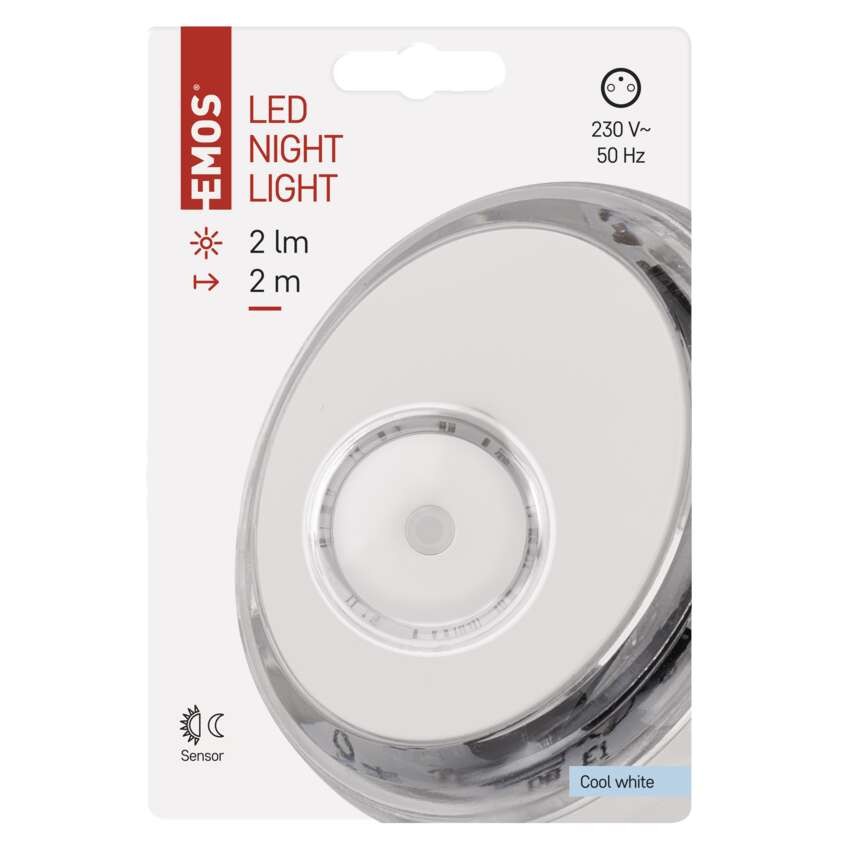 LED noční světlo P3306 s fotosenzorem do zásuvky