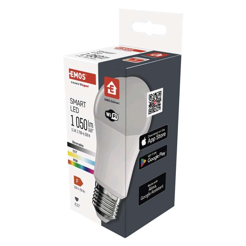 LED Lampe GoSmart A60 / E27 / 11 W (75 W) / 1 050 lm / RGB / dimmbar / WiFi