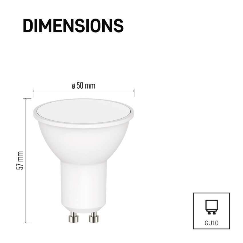 LED žiarovka GoSmart MR16 / GU10 / 4,8 W (35 W) / 400 lm / RGB / stmievateľná / WiFi