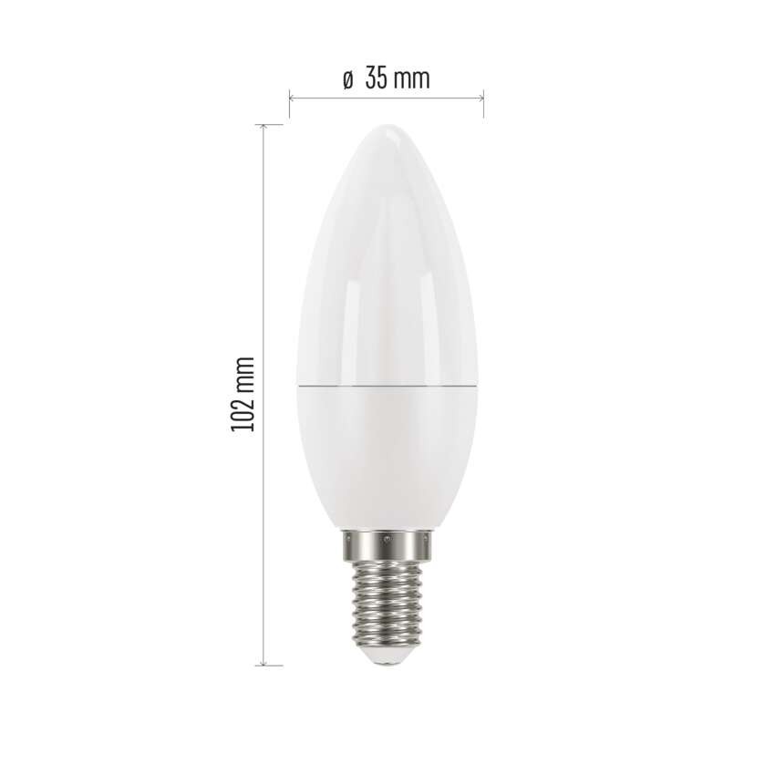 LED Lampe Classic Candle / E14 / 5 W (40 W) / 470 lm / Warmweiß