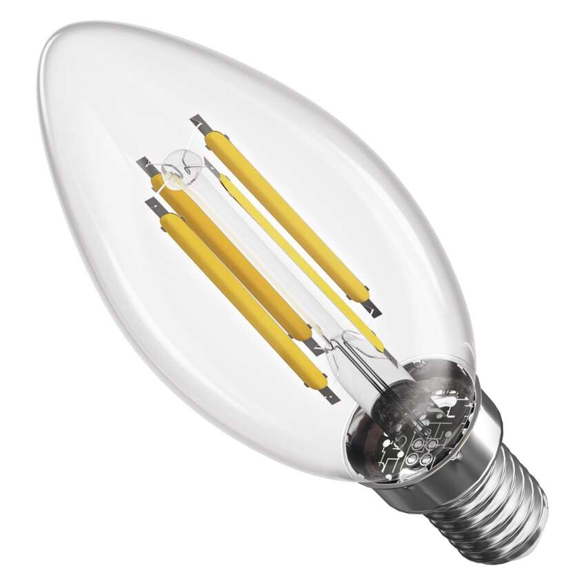 LED žárovka Filament svíčka / E14 / 5,9 W (60 W) / 806 lm / teplá bílá