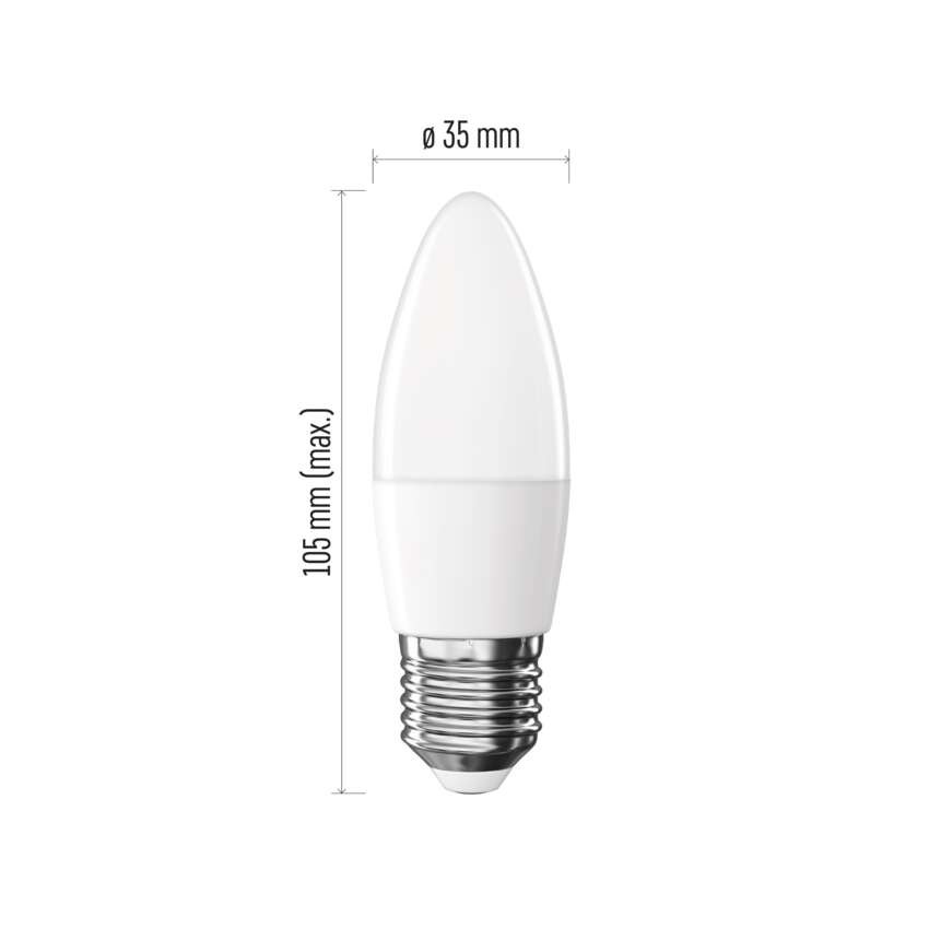 LED lemputė Basic Candle / E27 / 5,5 W (40 W) / 470 lm / Šilta balta