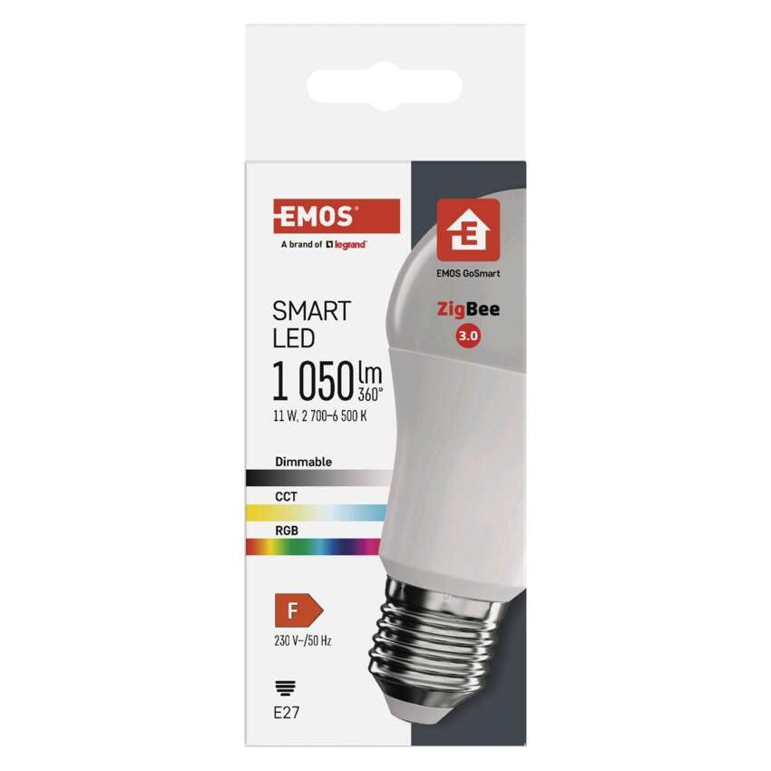 LED Lampe GoSmart A60 / E27 / 11 W (75 W) / 1 050 lm / RGB / dimmbar / Zigbee