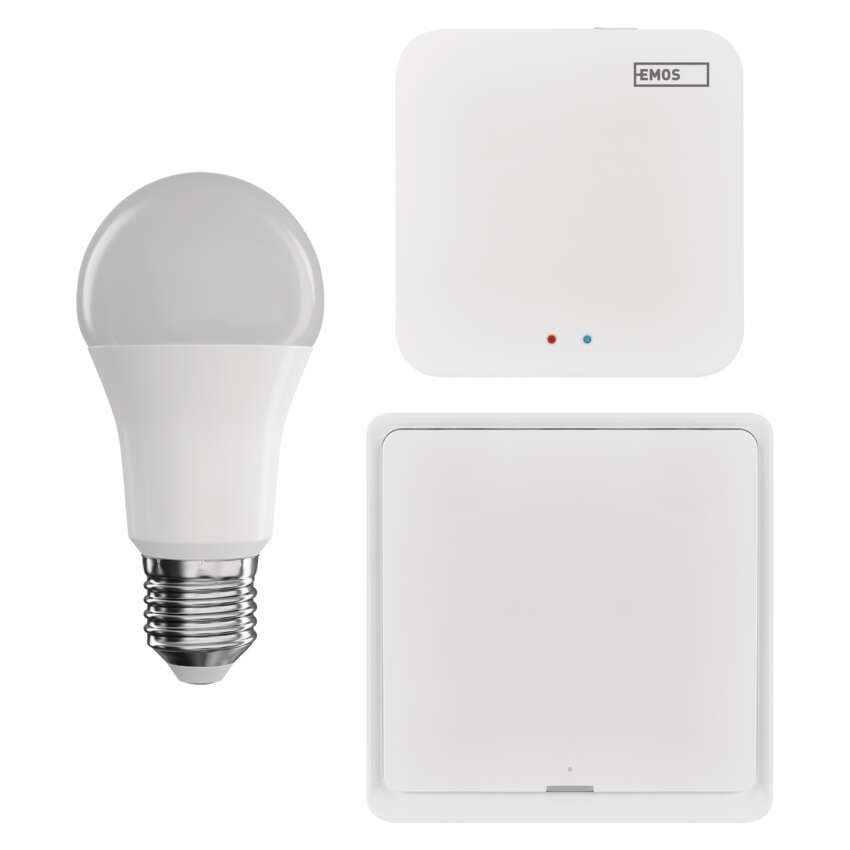 Zestaw GoSmart: 1x LED żarówka E27 / 11W / Zigbee,  1x przełącznik scen, 1x ZigBee bramka