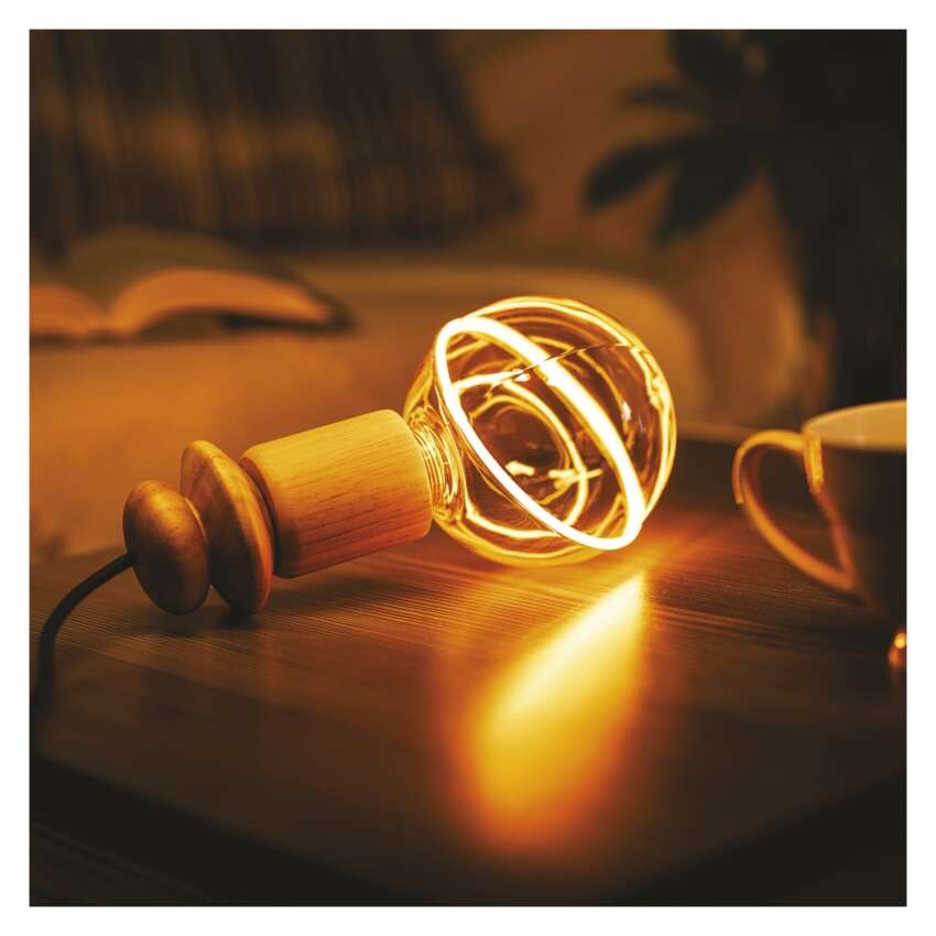 LED žárovka DECO G130SRA / E27 / 4 W (22 W) / 220 lm / flame